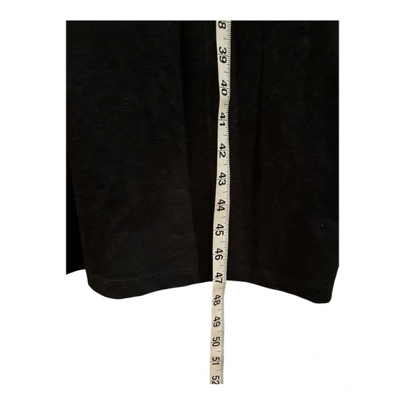 a.n.a Black Side Slit Dress XXL NWT Stretch Cotton - Picture 6 of 12